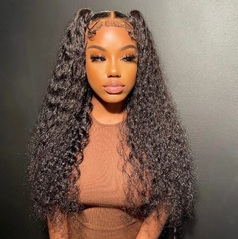 Lace wig with a side - part for a more flattering look13x6 HD Frontal Wig 250%