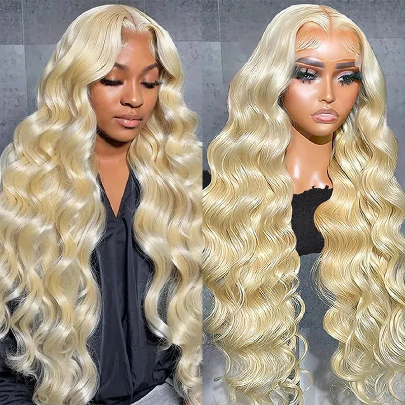 Lace wig in a chocolate - brown color for a rich and warm appearance613 Blonde Glueless 4x4 5x5 6x6 Body Wave Lace Wigs 180% 250% Density Wigs Ashimary Virgin Hair