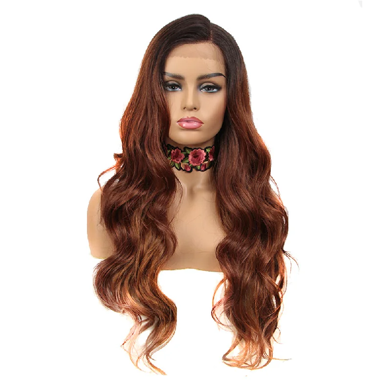 Lace wig with a pre - plucked hairline for a more natural look29 Inch Loose Wave 360 HD Lace Frontal Wig| Auburn Arika