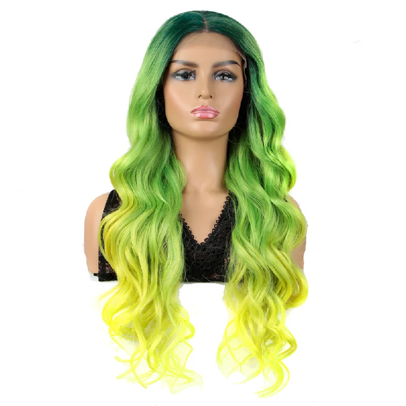 Human - hair lace wig for a luxurious and natural feelNOBLE Easy 360 Synthetic HD Lace Frontal Wigs For Women| 29 Inch Loose Wave | Lemon Arika