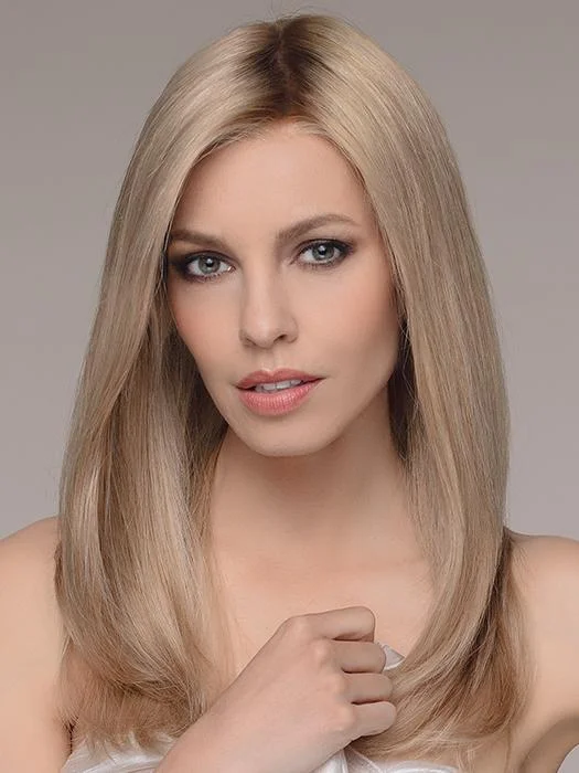 Human - hair wig with a middle - part for a classic and elegant styleEmotion HT Wig by Ellen Wille | Remy Human Hair Hair | Petite/Average Cap