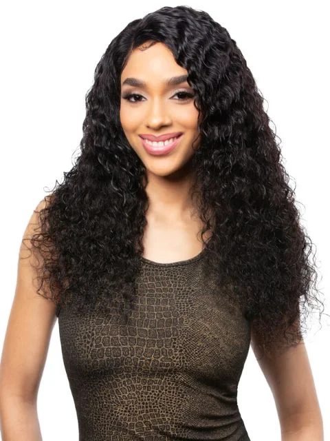 Lace wig with a side - swept bang for a sophisticated lookHarlem 125 100% Human Hair Brazilian Natural Remy 13x5 Ultra HD Lace Wig" - BL045 BRAZILIAN CURL 24"