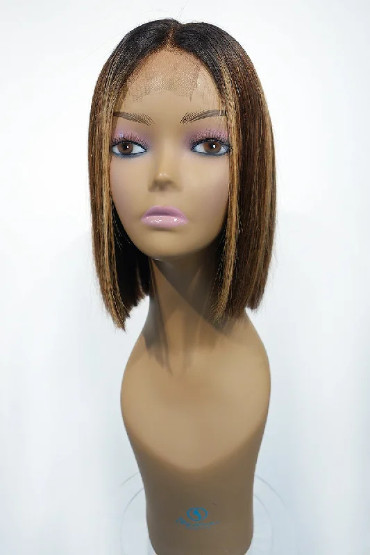 Lace wig with a 200 - density for a full and thick appearanceHP Blunt Bob | 100% Human Hair Lace Closure Wig