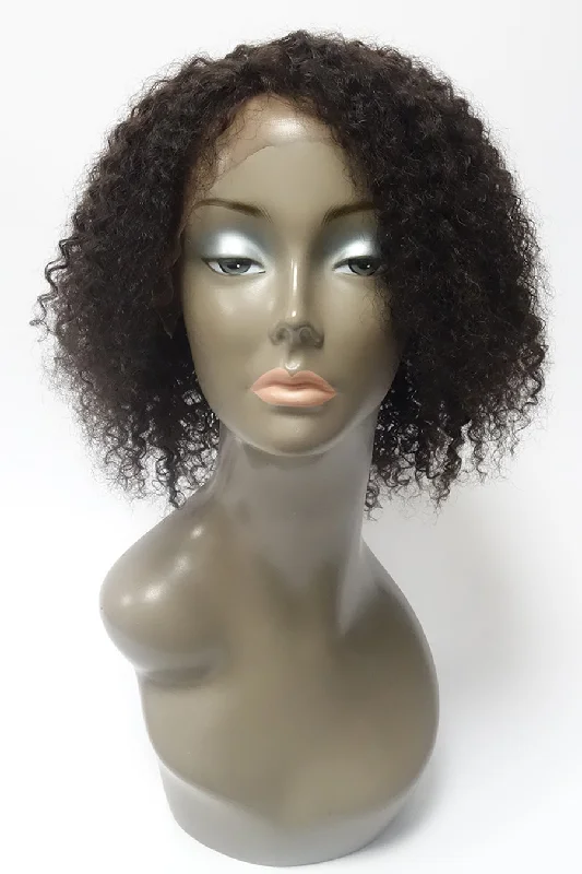 Lace wig with a side - part for a more flattering lookHH Mary | 100% Human Hair Lace Front Wig Curly