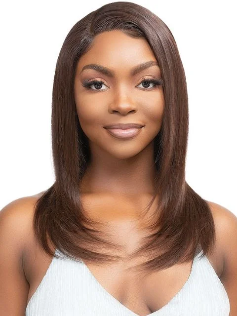 Lace wig with a natural - looking root for a more realistic lookJanet Collection 100% Natural Virgin Remy Human Hair HD 360 with 13X4 Frontal Part Glueless BABETTE Lace Wig