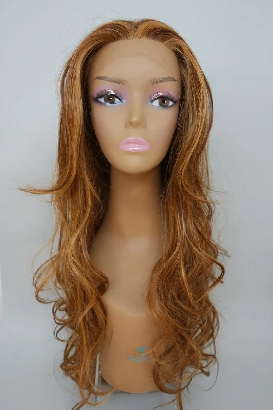 Full - lace wig with a natural - looking hairline for a seamless appearanceLace 014 | Heat Friendly Super Long Wavy HD Lace Front Wig