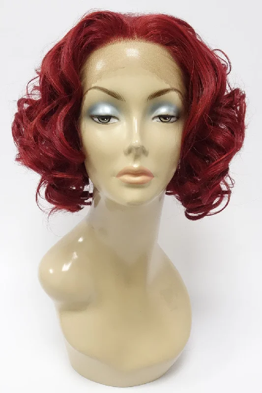 Lace wig with a curly texture for a bold and stylish choiceLace Ann | Synthetic Wavy Lace Front Wig