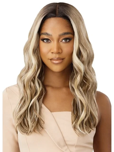 Lace wig with a side - part for a more flattering lookOutre HD Transparent Glueless Lace Front Wig - MELANIE