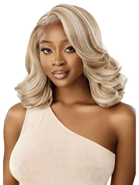 Human - hair lace wig for a luxurious and natural feelOutre Melted Hairline Premium Synthetic Glueless HD Lace Front Wig - PRIMROSE