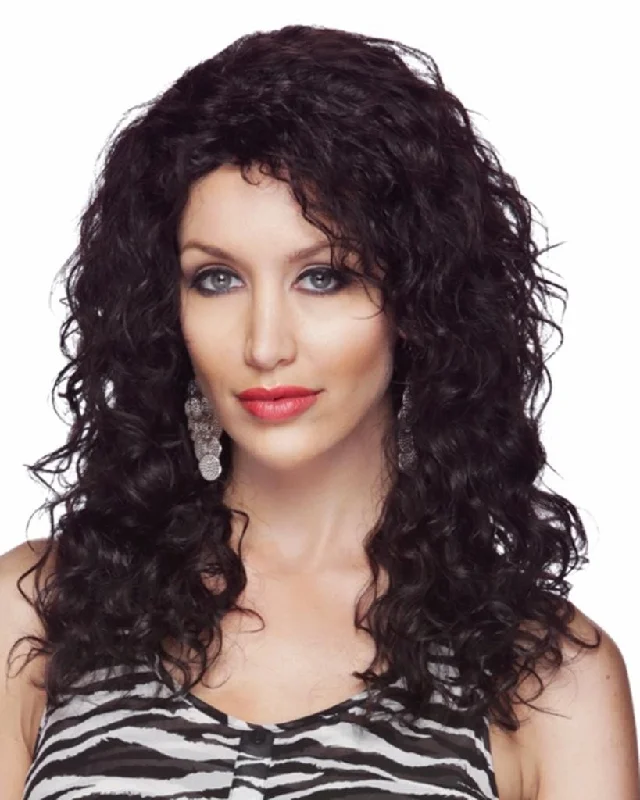 Human - hair wig with a side - swept bang for a sophisticated lookRosa - Human Hair