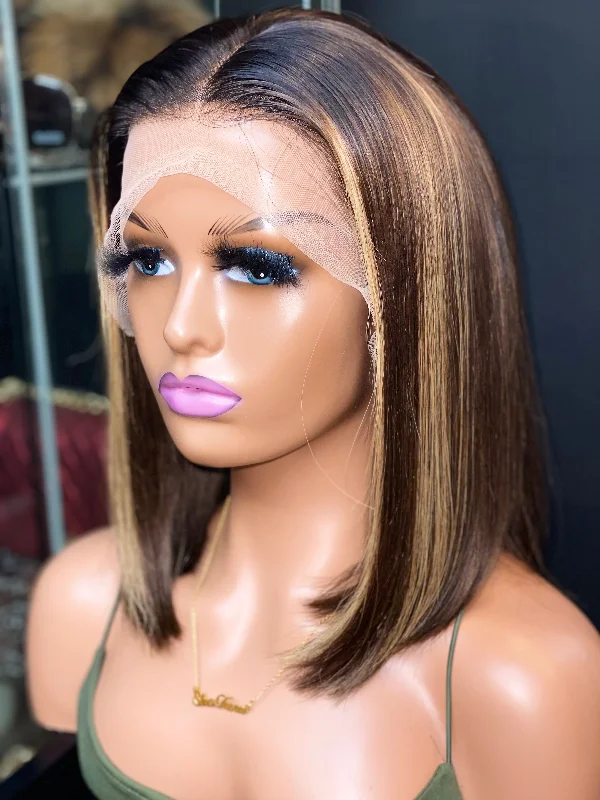 Lace wig with a side - part for a more flattering lookSelene