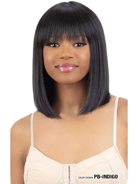 Lace wig with a middle - part for a classic and elegant styleShake N Go Legacy Human Hair Blend CHARLOTTE Wig