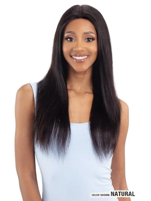 Lace wig in a chocolate - brown color for a rich and warm appearanceShake N Go Naked Brazilian 100% Natural Human Hair Lace Front Wig - PENELOPE