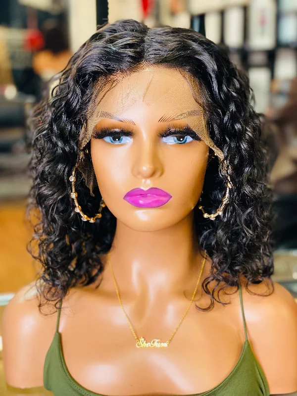 Lace wig with a pre - bleached knot for a natural - looking scalpSylvia