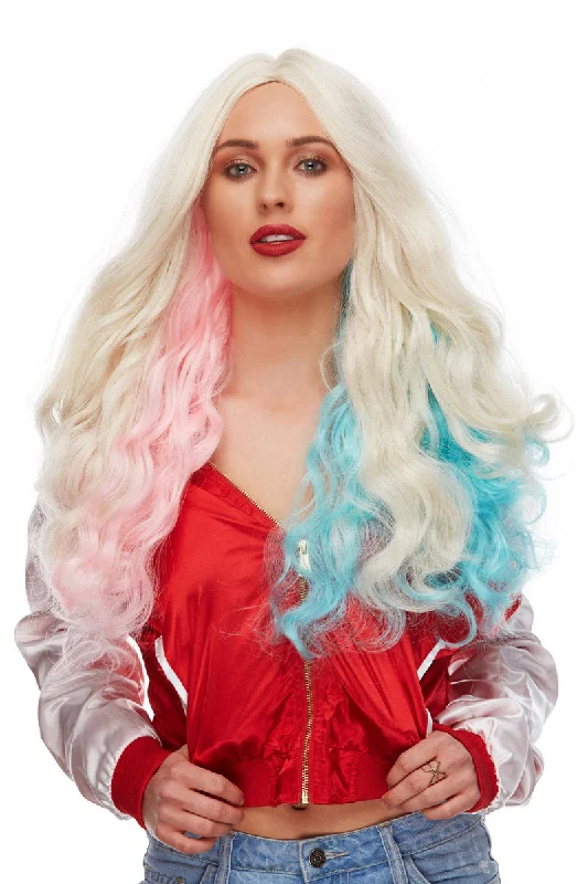 Colored wig with a straight texture for a sleek and minimalist lookRebel <br>Synthetic Wig