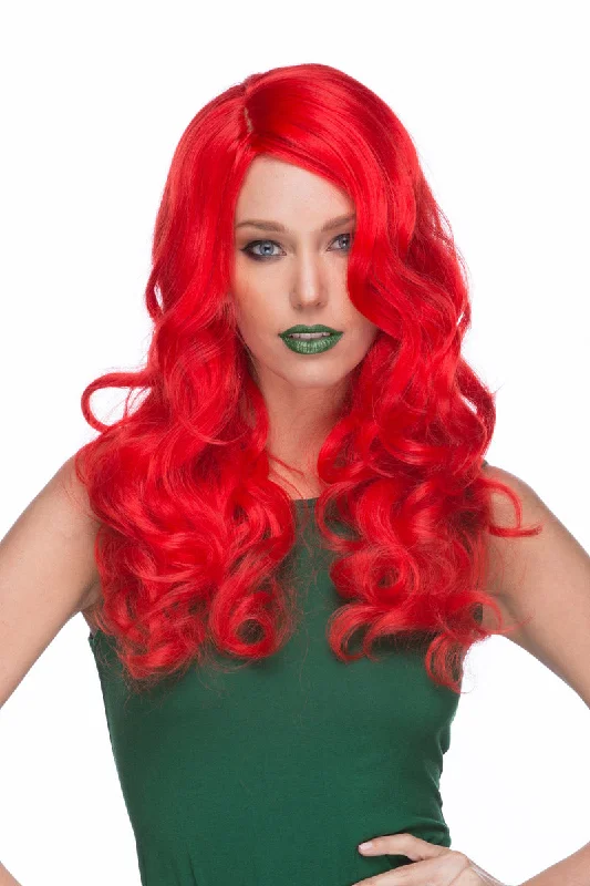 Colored wig with a curly texture for a bold and stylish choiceRedd <br>Synthetic Wig