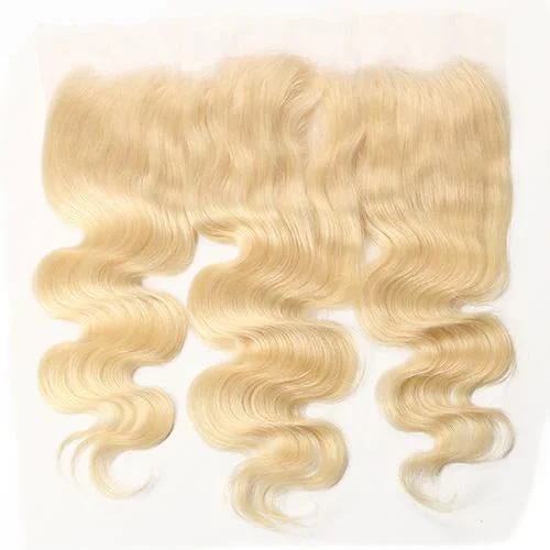 Colored wig with a wavy texture for a beachy and fun lookHD Lace Frontals 13x4 Blond #613 (Grade 10A)