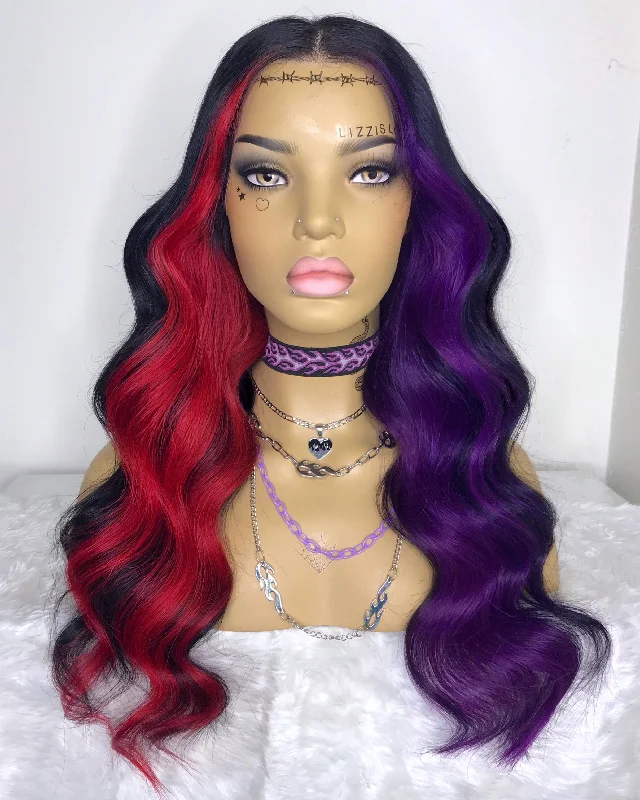 Colored wig with a middle - part for a classic and elegant styleTwisted Sister - Lace Front