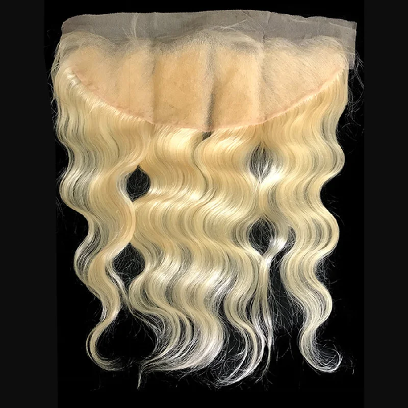 Heat - resistant braided wigs for styling flexibility13"x4" Body Wave Lace Frontal Color 613