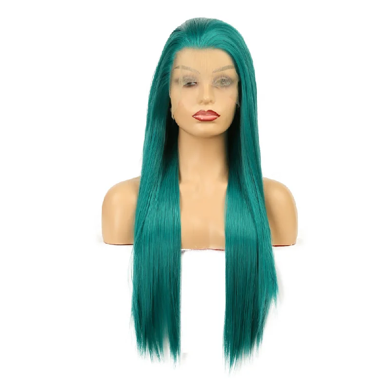 Lace wig with a straight texture for a sleek and minimalist lookBarbie Fuzz Hand Groove Long Lace Front Wig