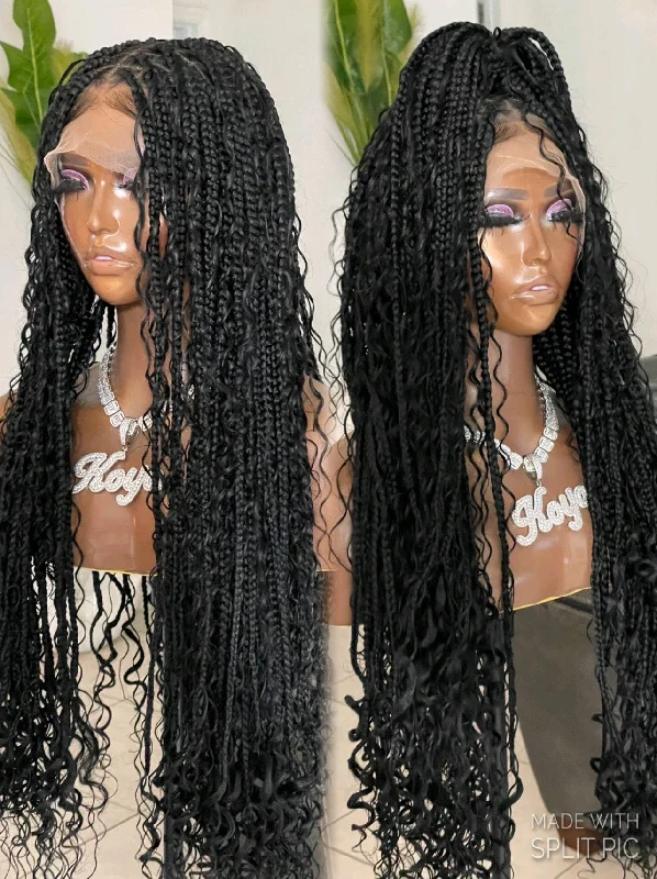 Medium Knotless (human hair boho)