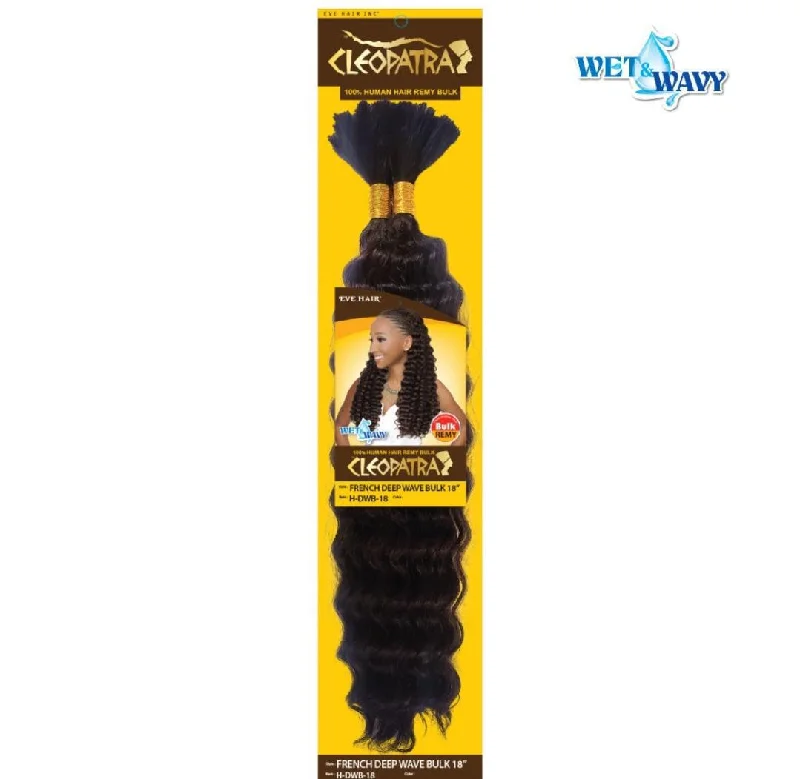 Braided wigs with a natural - looking scalp for a more realistic finishFrench Deep Wave Bulk