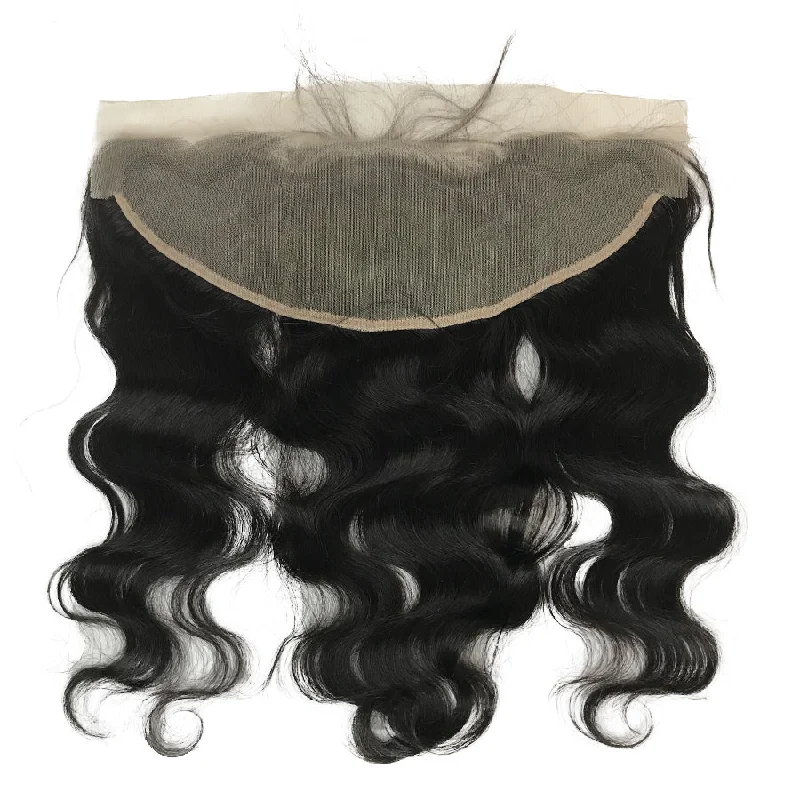 Box braided wigs with jumbo size for a bold lookSwiss Transparent Remy 13"x4" Body Wave Lace Frontal