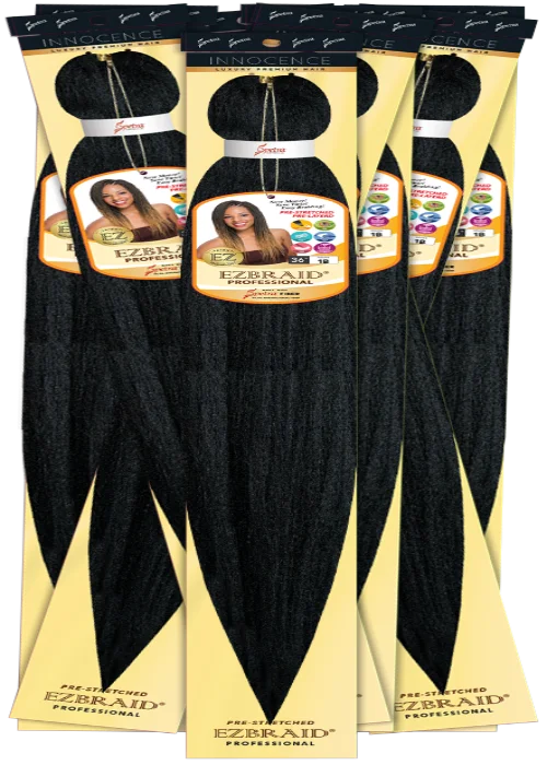 Heat - resistant braided wigs for styling flexibilityInnocence EZ Braid 36inch- 1B