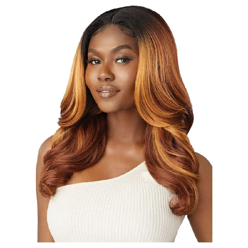 Synthetic lace wig with a heat - resistant formulaOutre Synthetic Glueless HD Lace Front Wig - Arden