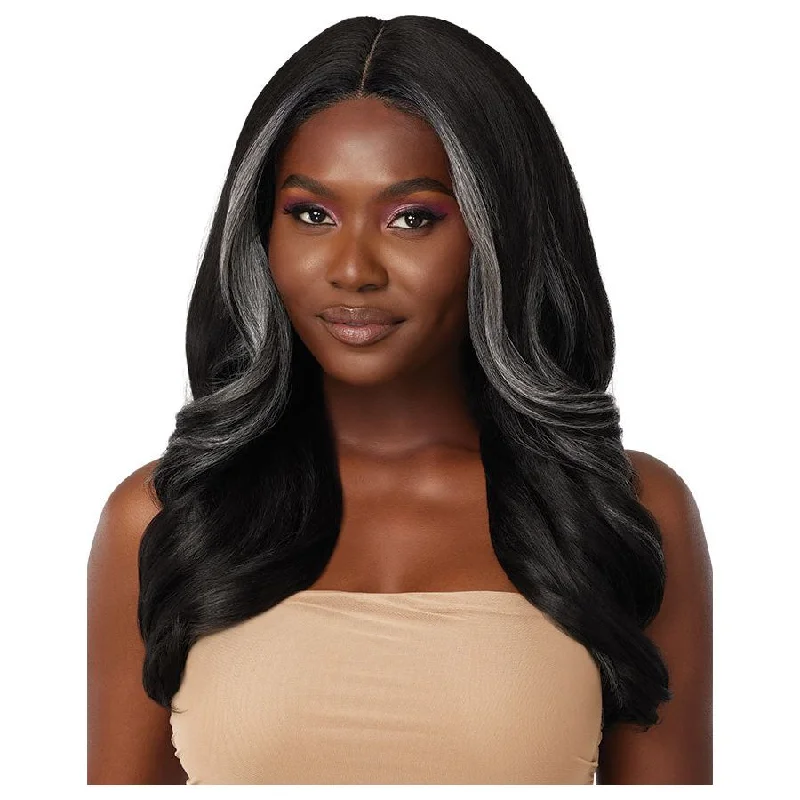 Lace wig with a wavy texture for a beachy lookOutre Synthetic Glueless HD Lace Front Wig - Avani