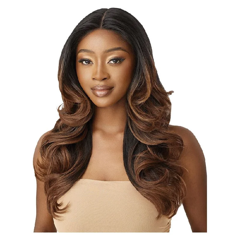 Human - hair lace wig for a luxurious and natural feelOutre Synthetic Glueless HD Lace Front Wig - Brenae