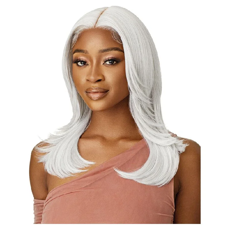 Lace wig with a natural - looking root for a more realistic lookOutre Synthetic Glueless HD Lace Front Wig - Tyler