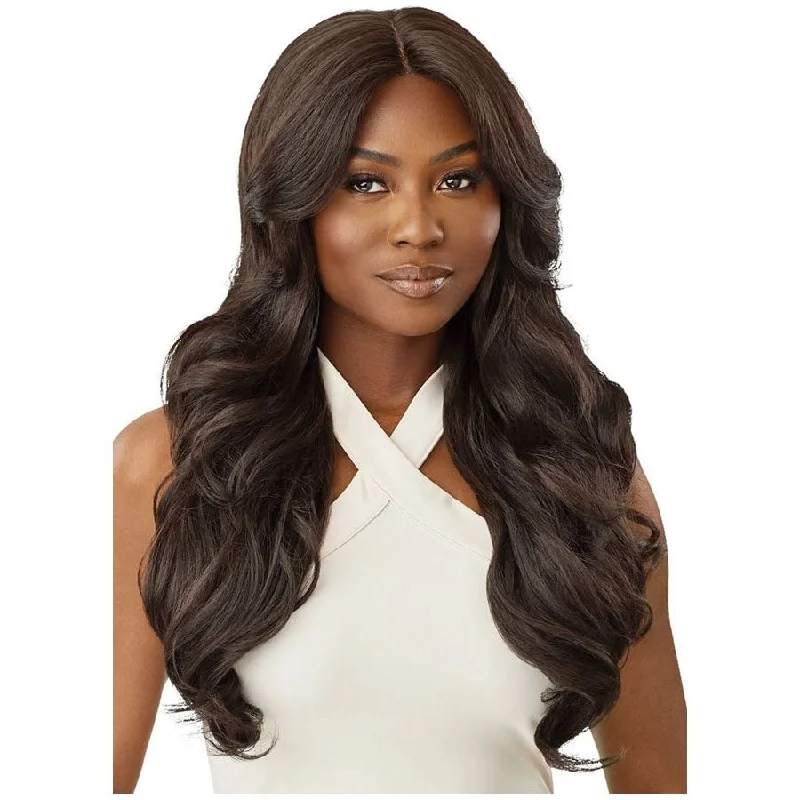 Lace wig with a silk - base cap for a comfortable and smooth feelOutre Synthetic Glueless HD Lace Front Wig - Zaydell