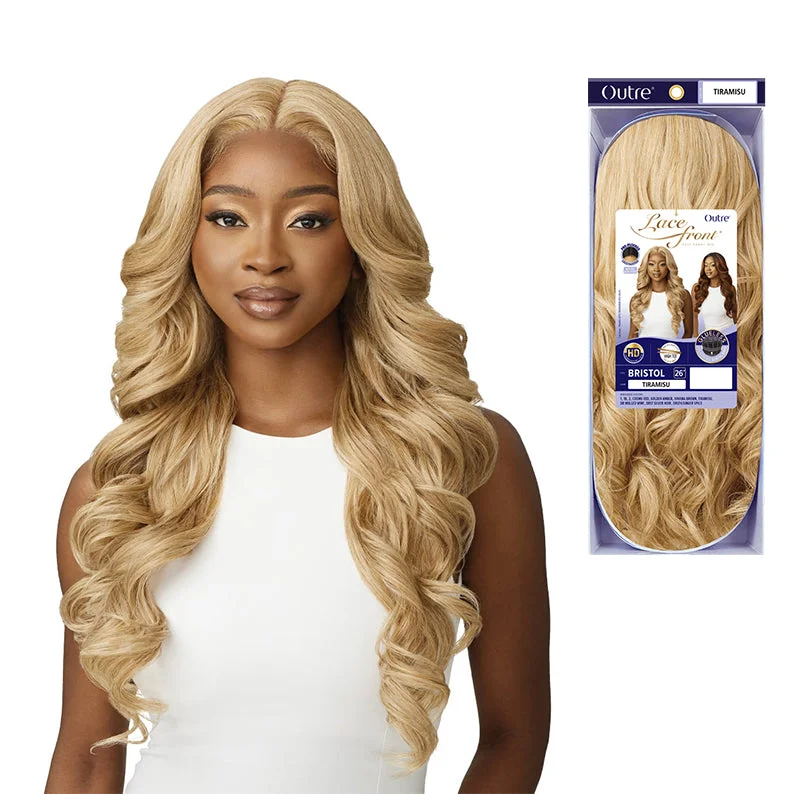 Lace wig with a side - swept bang for a sophisticated lookOUTRE Synthetic Lace Front Wig - BRISTOL