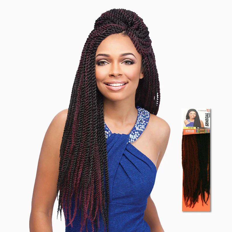 Full - lace wig with a natural - looking hairline for a seamless appearanceSENSATIONNEL African Collection Senegal Twist Braid 40"