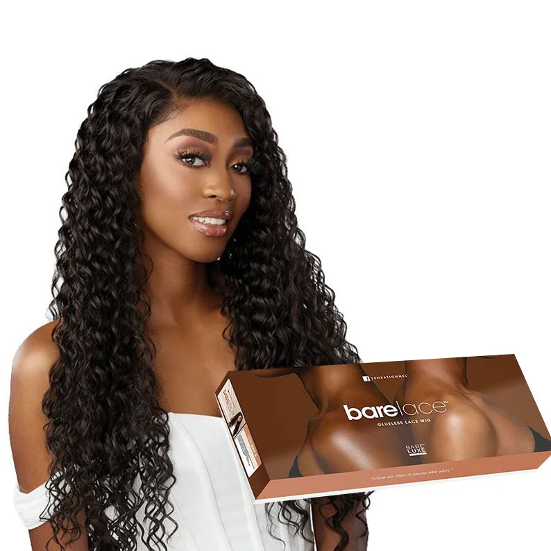 Lace wig with a middle - part for a classic and elegant styleSENSATIONNEL Bare Lace Glueless Synthetic Extra Transparent Luxe Lace Front Wig - 13X6 UNIT 5