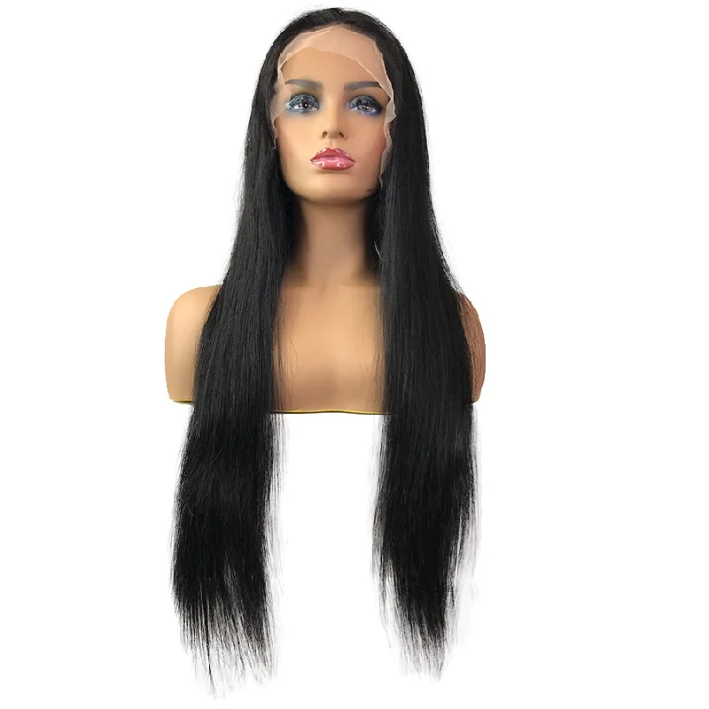 Synthetic braided wigs with a natural - looking textureSwiss 8A Malaysian Straight Lace Frontal Human Hair Wig