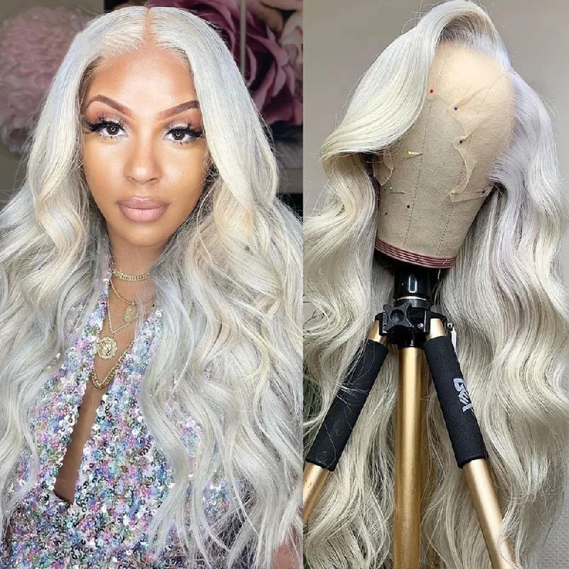 Lace wig with a side - part for a more flattering lookTempting Waves Long Front Lace Wig