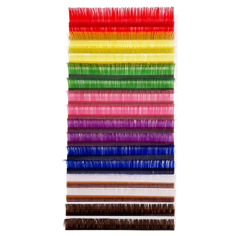 Synthetic braided wigs with a natural - looking textureThickness 0.07 Curl  Handmade Soft Colorful Eyelash Extensions Individual Lashes Tray (12 Lines)