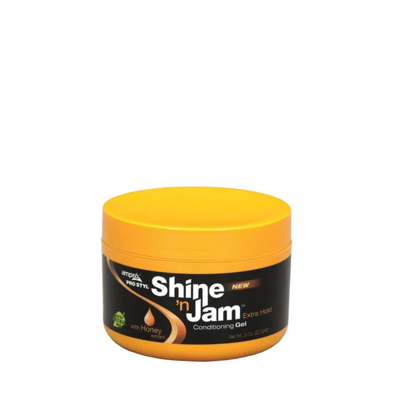 Synthetic lace wig with a heat - resistant formulaAMPRO Shine 'n Jam Conditioning Gel [EXTRA HOLD] 8oz