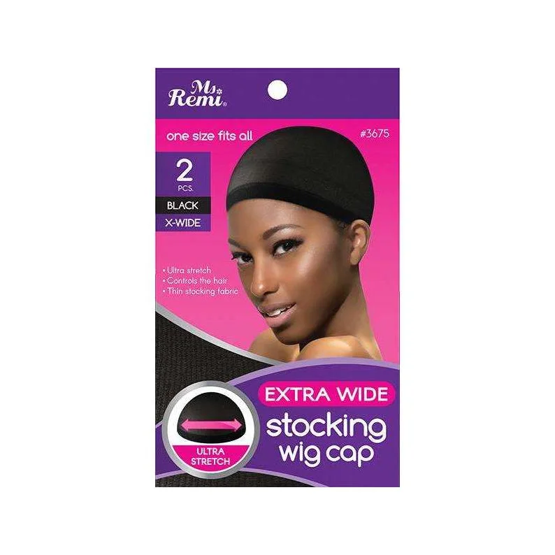 Adjustable - cap lace wig for a comfortable fitANNIE Extra Wide Stocking Wig Cap [Black] #03675