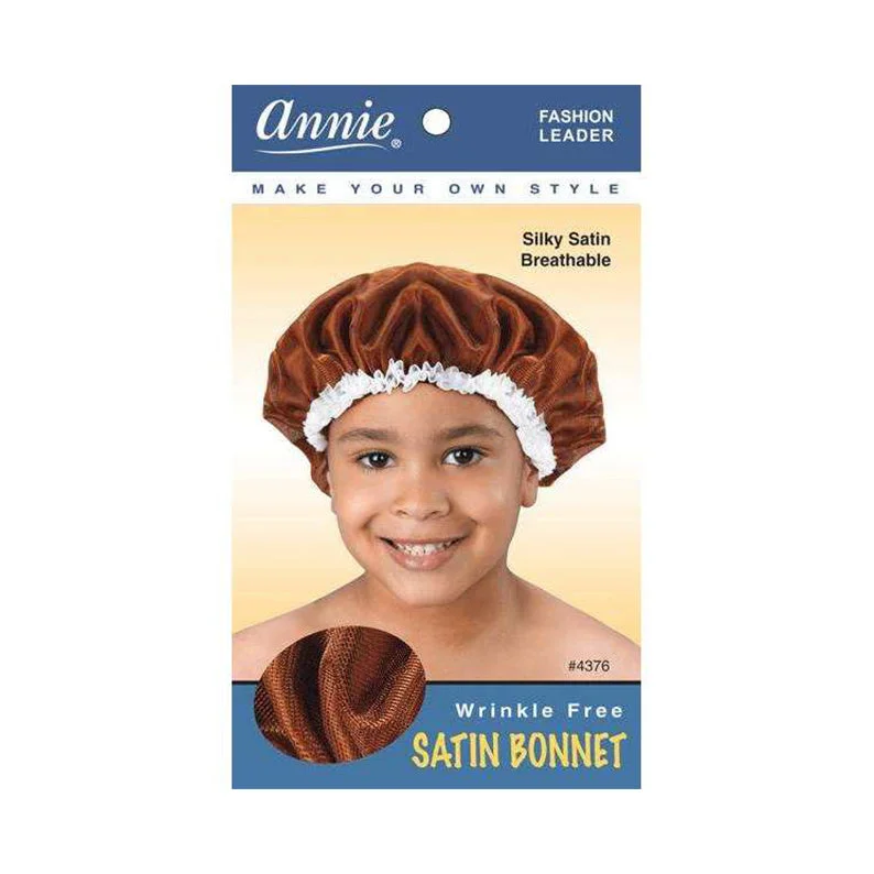 Lace wig with a wispy fringe for a soft and feminine lookANNIE Kids Satin Bonnet [Assorted Color] #04376