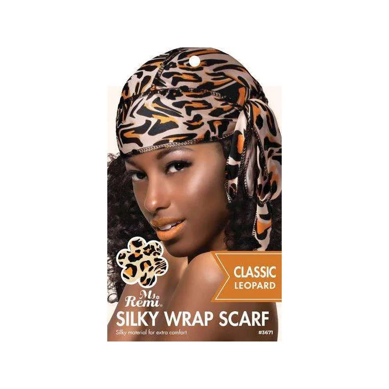 Adjustable - cap lace wig for a comfortable fitANNIE MS. REMI Silky Wrap Fashion Scarf [CLASSIC LEOPARD] #03671