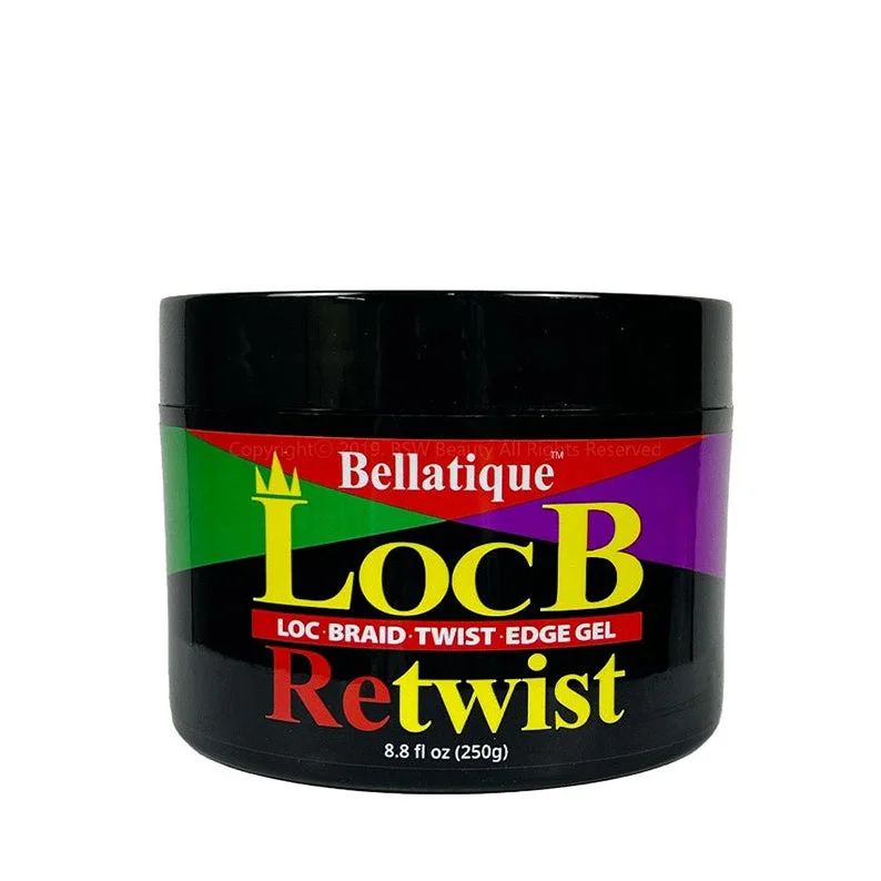 Lace wig with a 200 - density for a full and thick appearanceBELLATIQUE LocB Retwist Gel 8oz