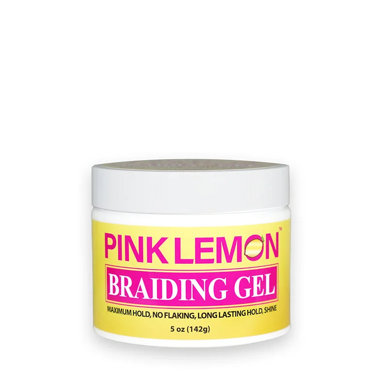 Lace wig with a pre - bleached knot for a natural - looking scalpBELLATIQUE Pink Lemon Braiding Gel 5oz