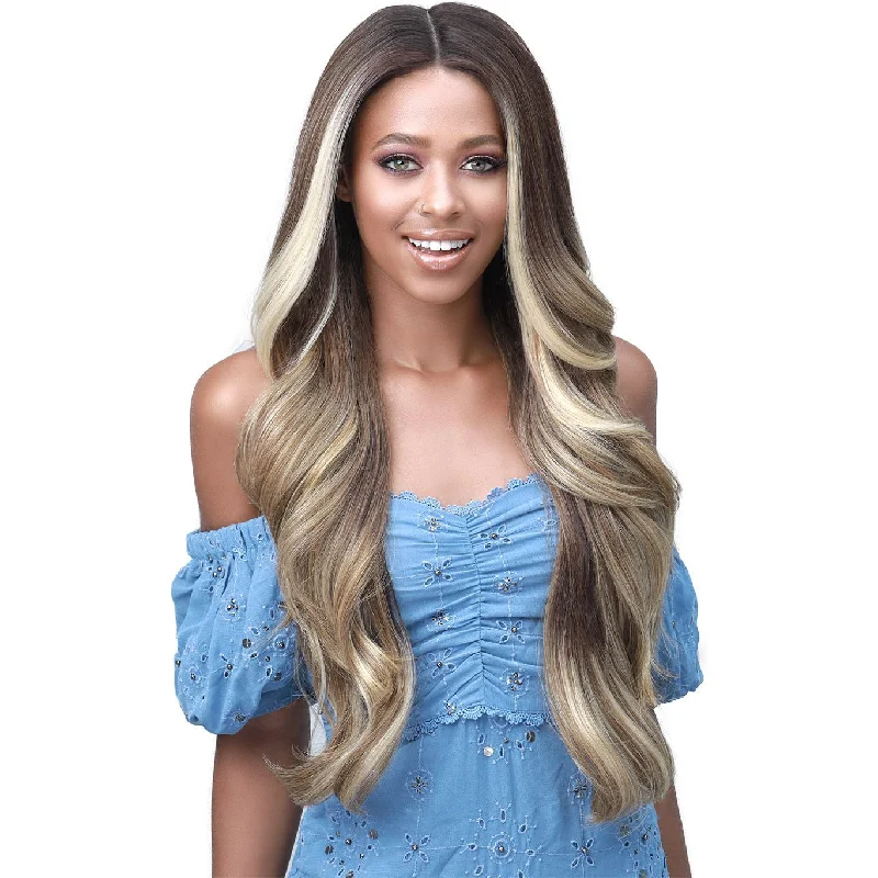 Lace wig with a honey - blonde color for a warm and sunny appearanceBobbi Boss Synthetic Lace Front Wig - MLF343 Kasmira (1B, F1B/30 & TT1B/BUG only)