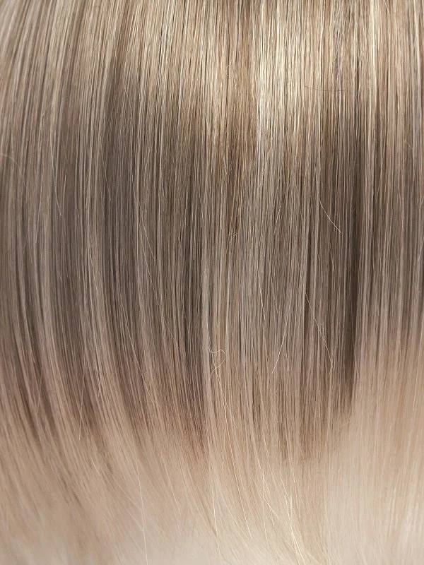 Ice Blonde | Ash blonde base with white gold tips and highlights around the face