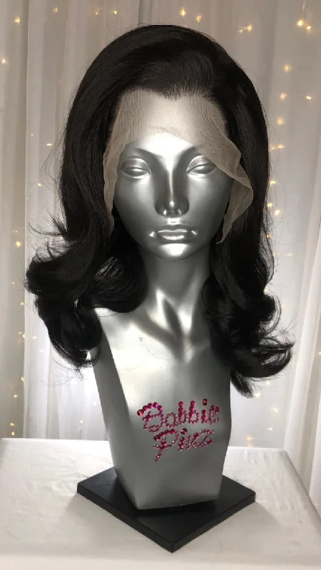 Lace wig with a silk - base cap for a comfortable and smooth feel"Doris" - 4