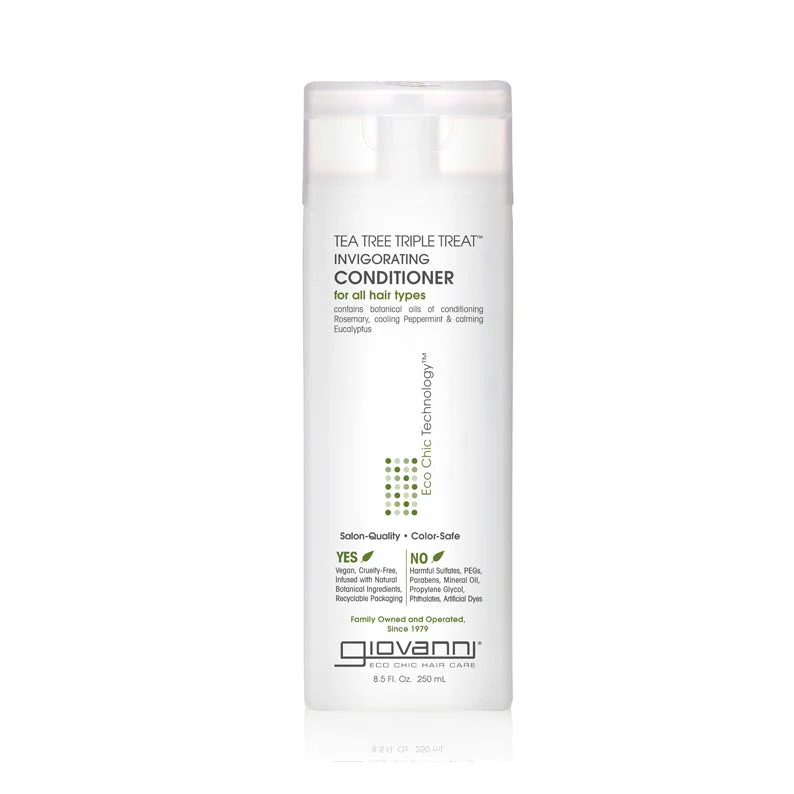 Lace wig with a middle - part for a classic and elegant styleGIOVANNI Eco Chic Technology Tea Tree Triple Threat Invigorating Conditioner 8.5OZ