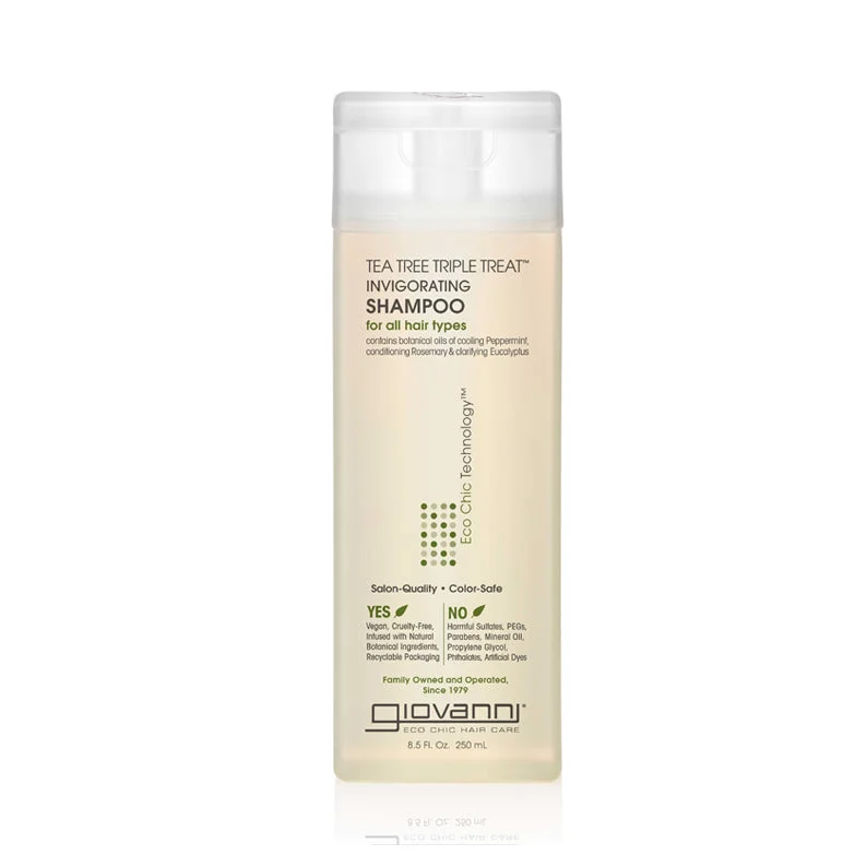 Lace wig with a side - part for a more flattering lookGIOVANNI Eco Chic Technology Tea Tree Triple Threat Invigorating Shampoo 8.5OZ